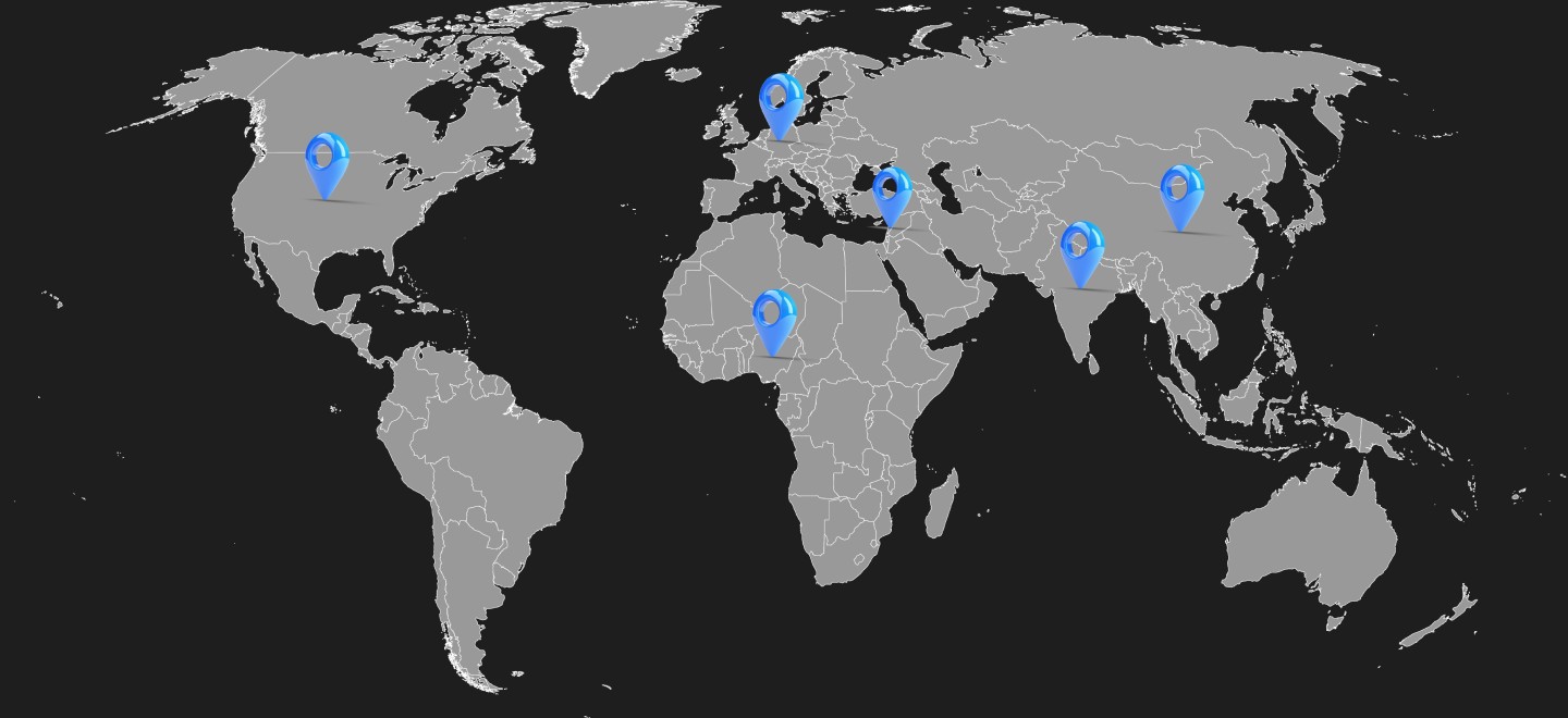 Global reach across 6 continents